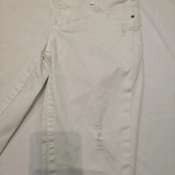 Articles of Society Jeans Women Size 27 White Distressed Mid Rise Frayed Hem - Picture 8 of 16